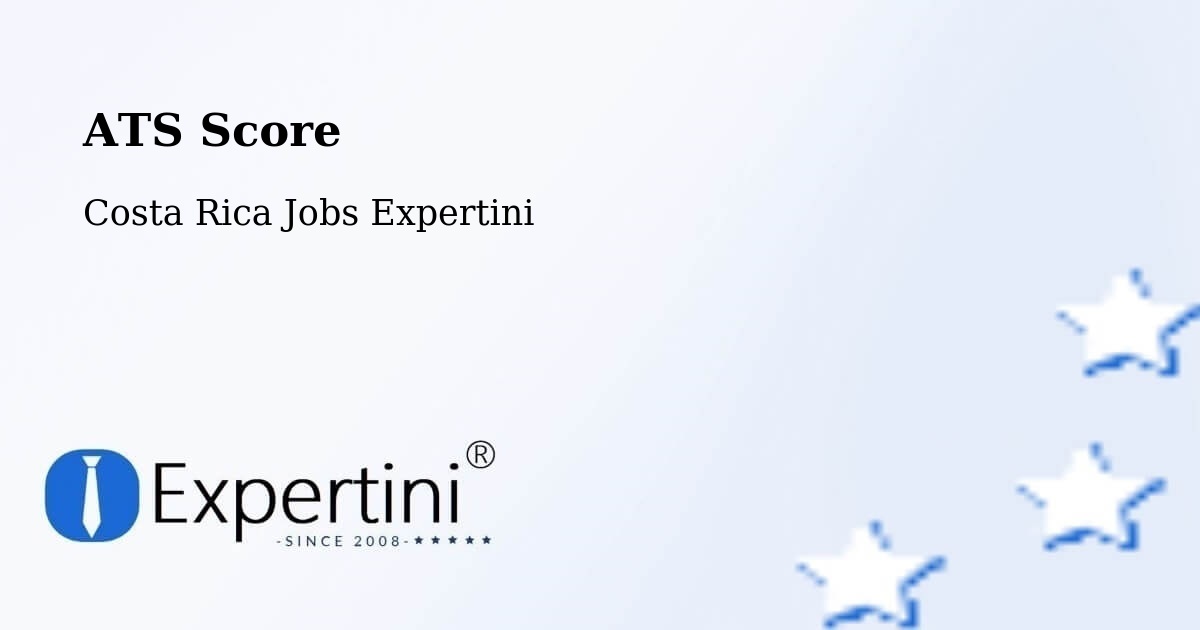 Resume ATS Score & Job Description Match Tool – Nandayure - Costa Rica Jobs Expertini