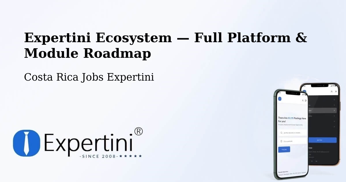 Expertini Ecosystem — Full Platform & Module Roadmap – Nandayure